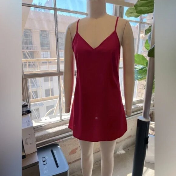 ASOS Elegant Red Chiffon Dress - Picture 5 of 6